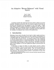 An adaptive `broom balancer` - Information Systems Laboratory