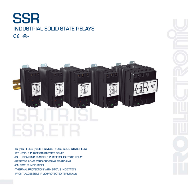 industrial solid state relays E