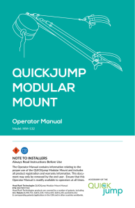 QUICKjump Modular Mount - Head Rush Technologies