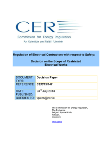 Restricted Electrical Works