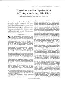 Microwave Surface Impedances of BCS Superconducting Thin Films