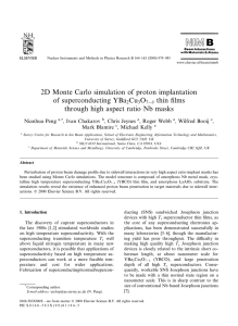 2D Monte Carlo simulation of proton implantation