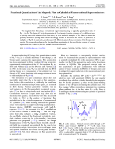 Fractional Quantization of the Magnetic Flux in