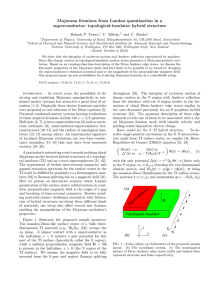 Majorana fermions from Landau quantization in a superconductor