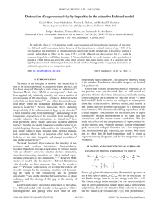 Destruction of superconductivity by impurities in the