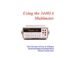 Using multimeter