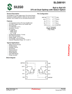 SLG88101V Datasheet - Mouser Electronics