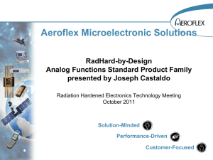 Aeroflex Microelectronics Presentation