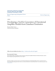 Developing a Tool for Generation of Operational Amplifier Models