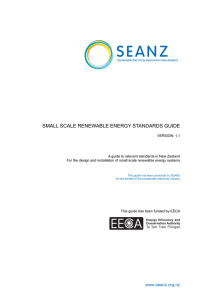 small scale renewable energy standards guide