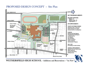 PROPOSED DESIGN CONCEPT – Site Plan