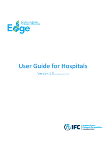 Hospitals User Guide