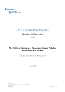 The Political Economy of Renewable Energy Policies in Germany