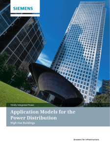 Application Models for the Power Distribution