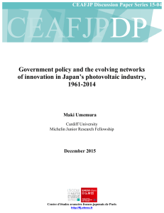 CEAFJP Discussion Paper Series 15-04