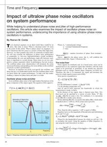 Impact of ultralow phase noise oscillators on system performance