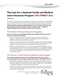 The Case for a National Family and Medical Leave Insurance Program