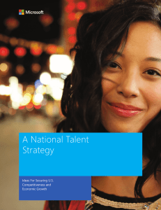 A National Talent Strategy