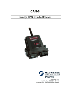 Enrange CAN-6 Radio Receiver Instruction Manual 198