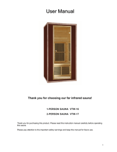 Far-Infrared Sauna Manual - T