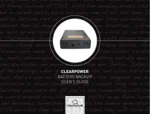 clearpower battery backup user`s guide