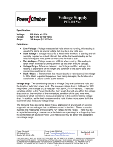 Voltage Supply - Power Climber