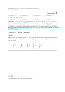 Homework 2 - Department of Electrical and Electronic Engineering