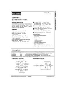 CD4066BC Quad Bilateral Switch