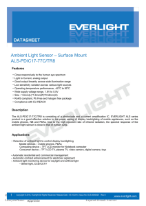 Ambient Light Sensor – Surface Mount ALS-PDIC17-77C