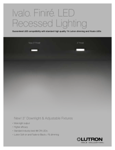 Ivalo® Finiré® LED Recessed Lighting