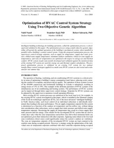 Optimization of HVAC Control System Strategy Using Two