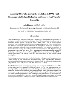 Applying Ultraviolet Germicidal Irradiation to HVAC Heat