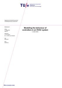 Modelling the behaviour of controllers in an HVAC system