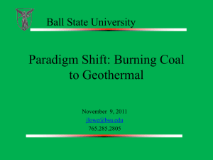 Paradigm Shift: Burning Coal to Geothermal