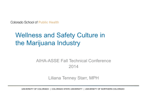 Wellness and Safety Culture in the Marijuana Industry - AIHA