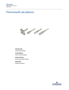 White Paper: Thermowell calculations