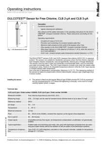 Operating instructions, Sensor, CLB 2-μA and CLB 3-μA