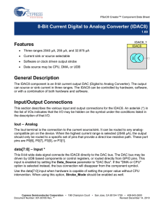 IDAC8 - Cypress Semiconductor