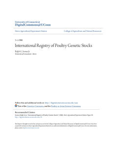 International Registry of Poultry Genetic Stocks