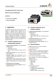 Combined Earth Fault and Short Circuit Indicator