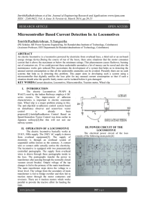 Microcontroller Based Current Detection In Ac Locomotives