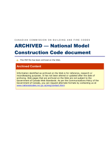 Recommended Documentation Requirements for Projects Using