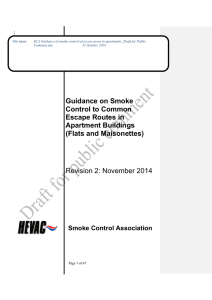 Guidance on Smoke Control to Common Escape Routes in