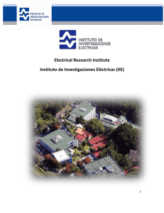 Electrical Research Institute Instituto de Investigaciones Eléctricas (IIE)