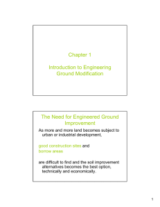 Chapter 1 Introduction to Engineering Ground Modification The