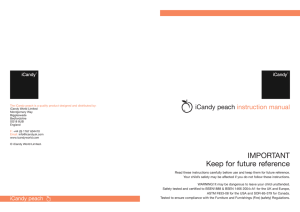 iCandy peach instruction manual