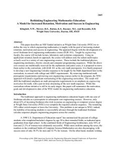 Rethinking Engineering Mathematics Education: A Model