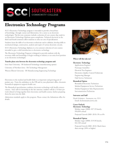 Electronics Technology Programs