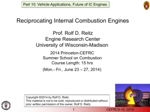 Part 10 - Vehicle Applicatons, Future of IC Engines