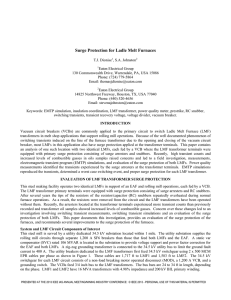 Surge Protection for Ladle Melt Furnaces